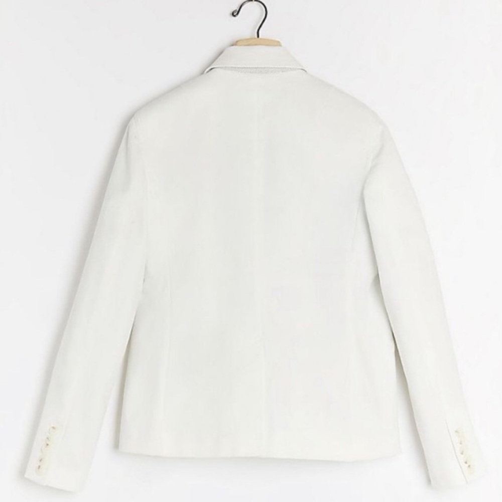Anthropologie Neve Utility Jacket White Size 8 - Picture 4 of 9